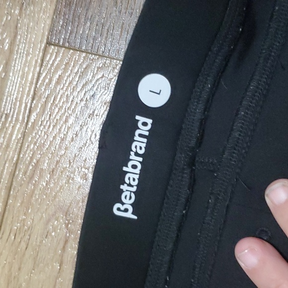 Betabrand crop black stretch yoga all purpose comfy pants - Picture 3 of 7